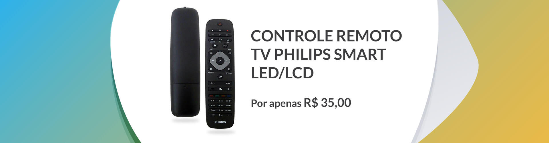 CONTROLE REMOTO TV PHILIPS LED/LCD