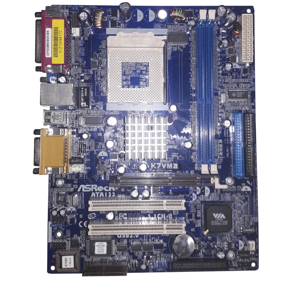 Placa Mãe Motherboard Mobo Asrock K7vm3 Ata 133 Socket 462